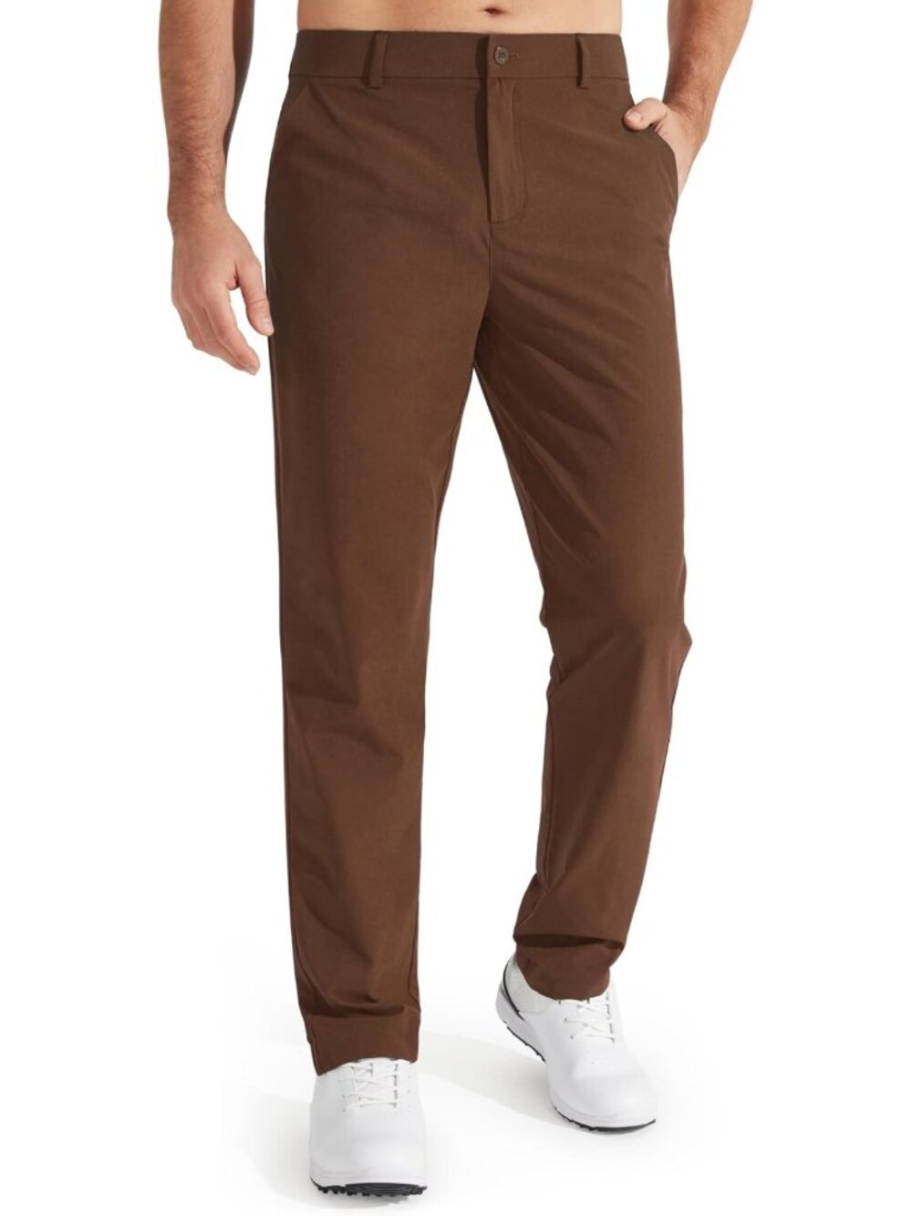 Men's Stretch Golf Pants - Quick Dry Lightweight Casual Trousers with Pockets